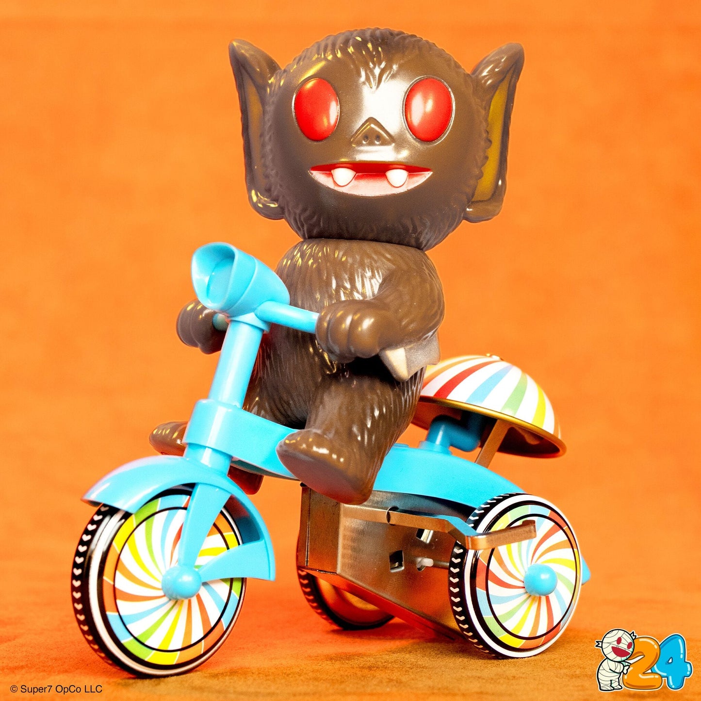Super7 Super Cycles - Bat Boy (Brown w/ Blue Trike)