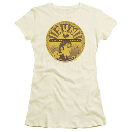 Sun - Elvis Full Sun Label - Short Sleeve Junior Sheer - Cream T-shirt