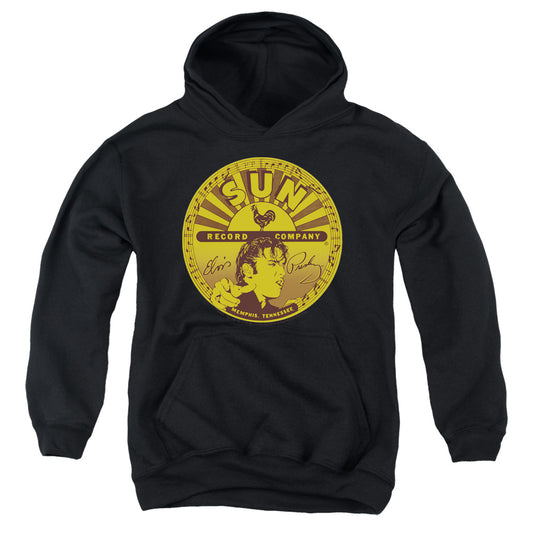 Sun - Elvis Full Sun Label - Youth Pull-over Hoodie - Black
