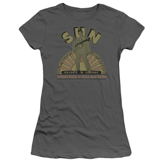 Sun - Original Son - Short Sleeve Junior Sheer - Charcoal T-shirt