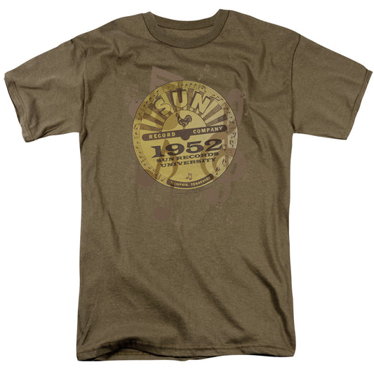 Sun - Logo Music - Short Sleeve Adult 18/1 - Safari Green T-shirt