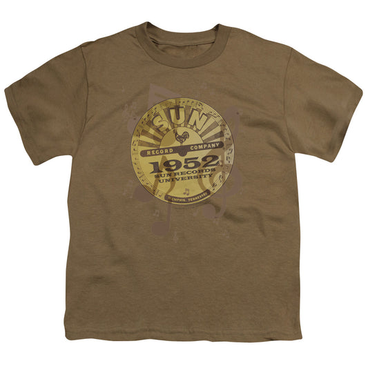 Sun - Logo Music - Short Sleeve Youth 18/1 - Safari Green T-shirt