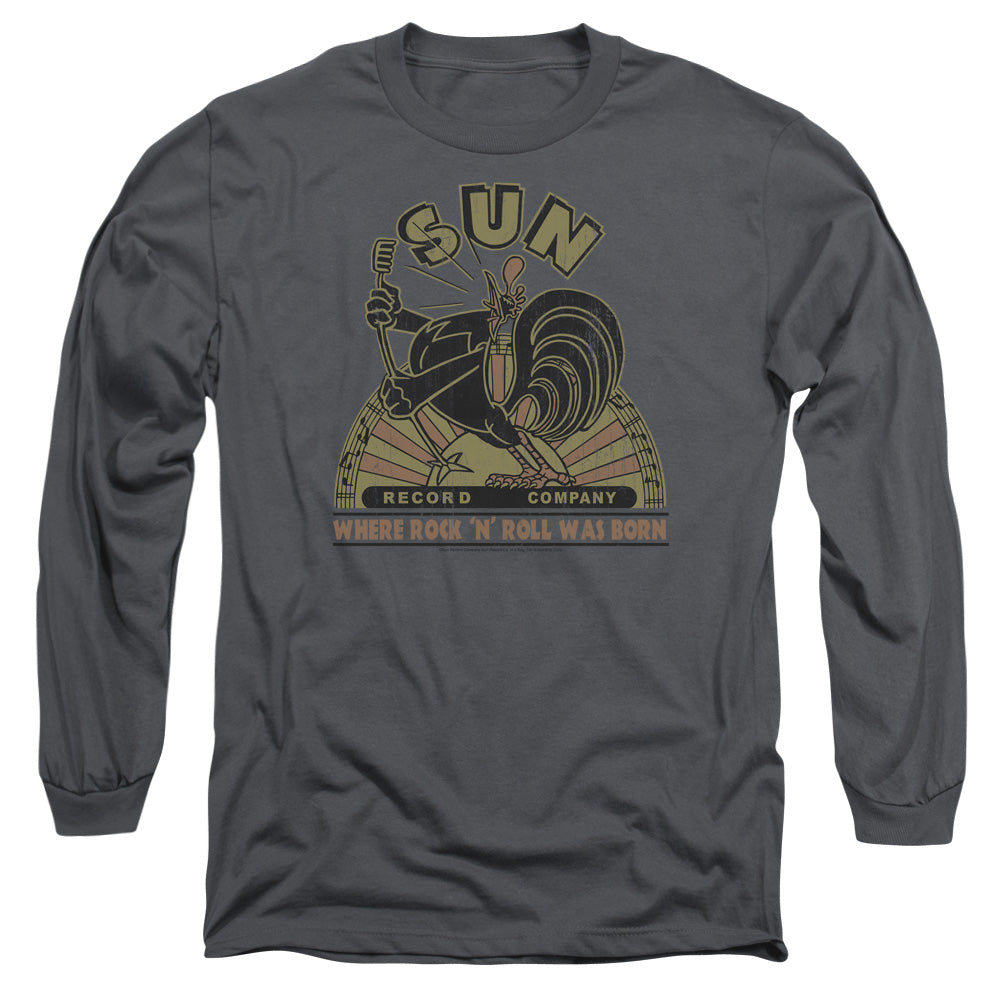 Sun - Sun Rooster - Long Sleeve Adult 18/1 - Charcoal T-shirt