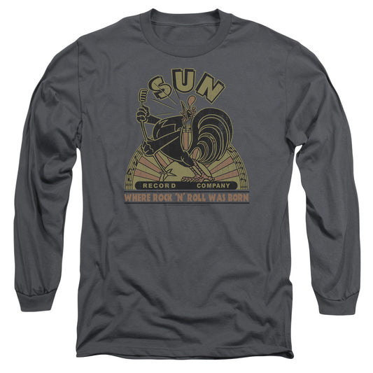 Sun - Sun Rooster - Long Sleeve Adult 18/1 - Charcoal T-shirt