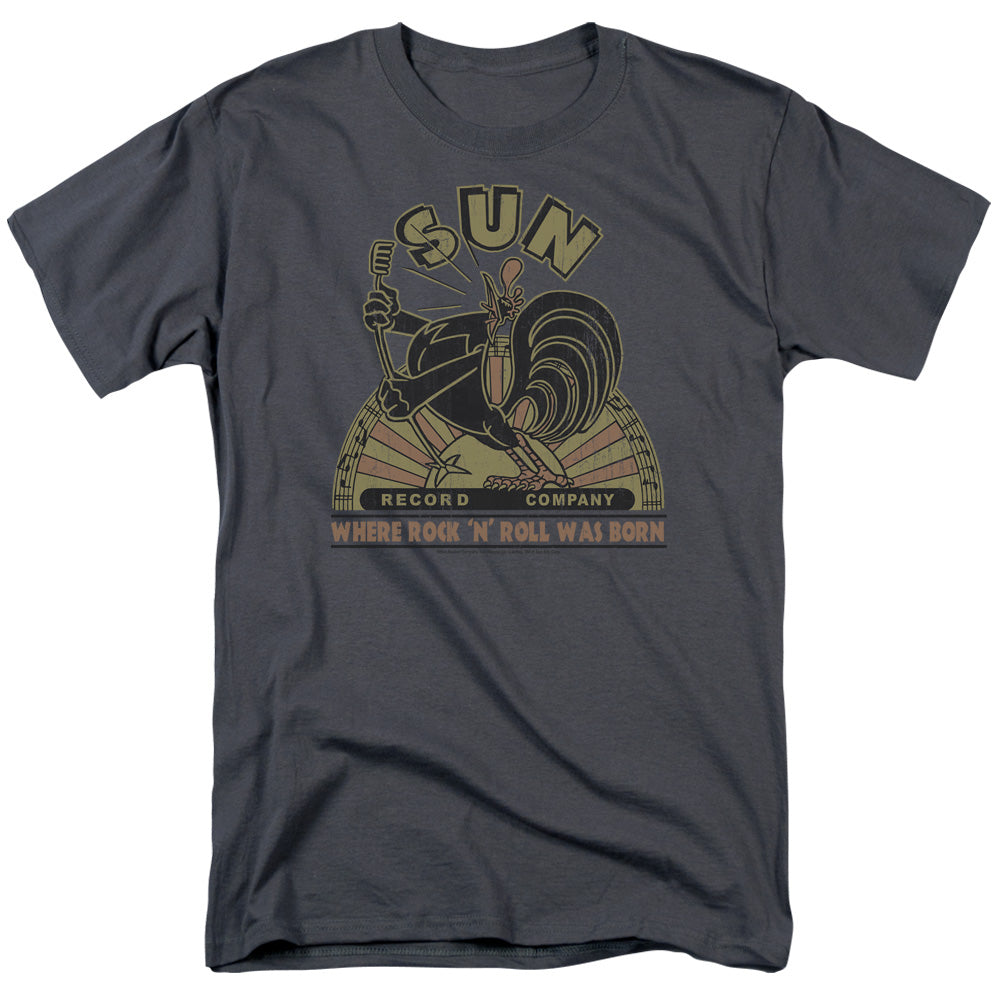 Sun - Sun Rooster - Short Sleeve Adult 18/1 - Charcoal T-shirt