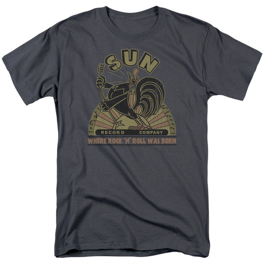 Sun - Sun Rooster - Short Sleeve Adult 18/1 - Charcoal T-shirt
