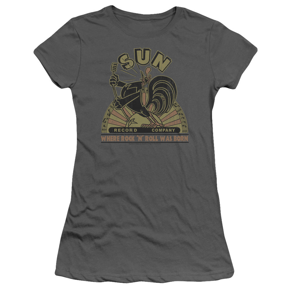 Sun - Sun Rooster - Short Sleeve Junior Sheer - Charcoal T-shirt