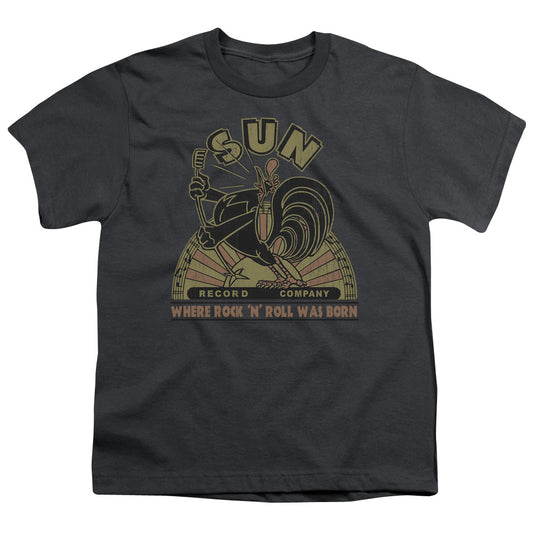 Sun - Sun Rooster - Short Sleeve Youth 18/1 - Charcoal T-shirt