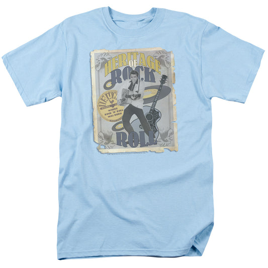 Sun - Heritage Of Rock Poster - Short Sleeve Adult 18/1 - Light Blue T-shirt