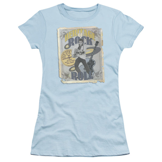 Sun - Heritage Of Rock Poster - Short Sleeve Junior Sheer - Light Blue T-shirt