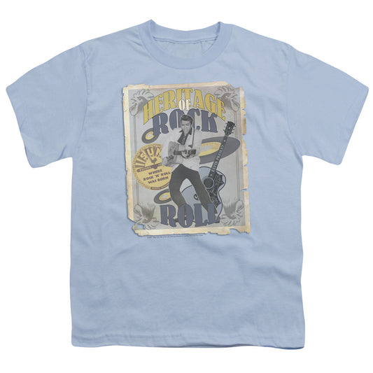 Sun - Heritage Of Rock Poster - Short Sleeve Youth 18/1 - Light Blue T-shirt