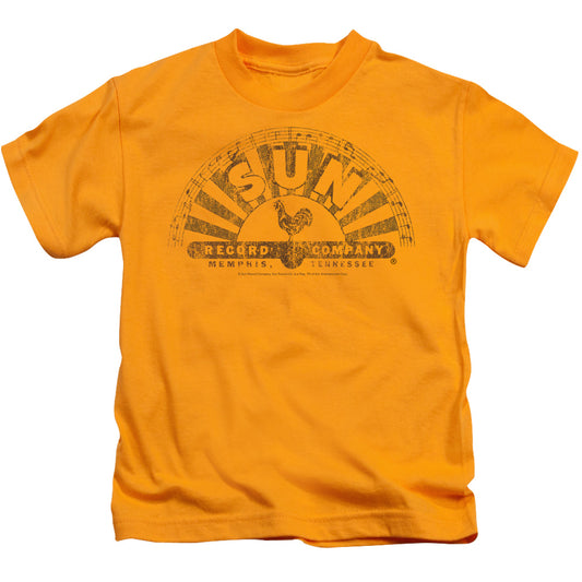 Sun - Worn Logo - Short Sleeve Juvenile 18/1 - Gold T-shirt