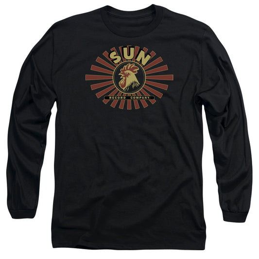 Sun - Sun Ray Rooster - Long Sleeve Adult 18/1 - Black T-shirt