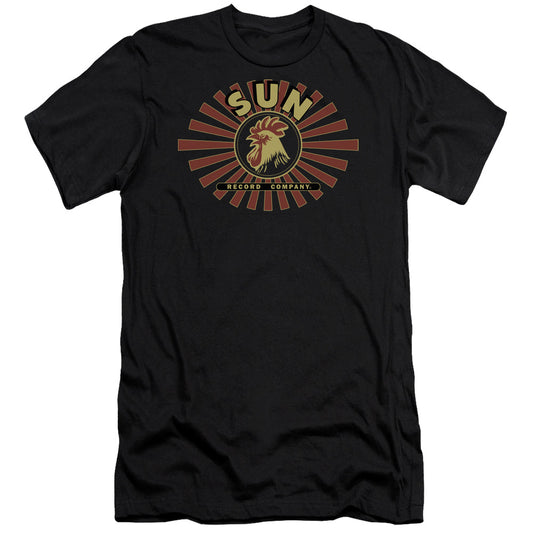 Sun - Sun Ray Rooster - Short Sleeve Adult 30/1 - Black T-shirt