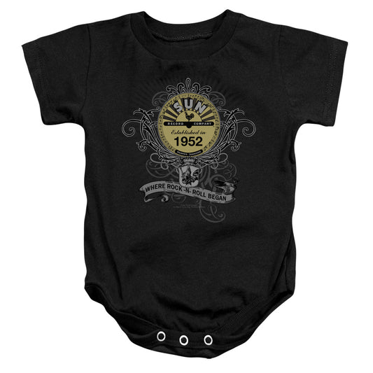 Sun - Rockin Scrolls - Infant Snapsuit - Black