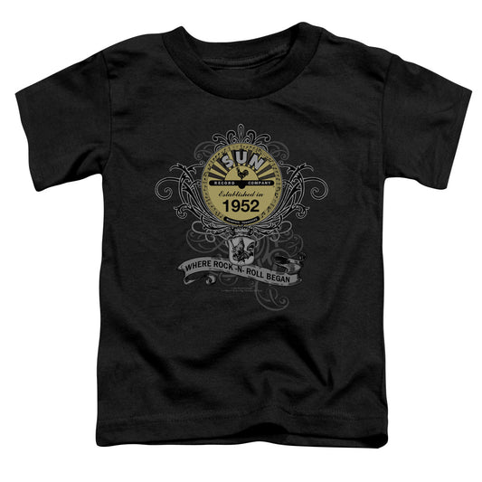 Sun - Rockin Scrolls - Short Sleeve Toddler Tee - Black T-shirt
