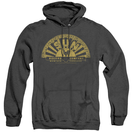 Sun - Tattered Logo - Adult Heather Hoodie - Black