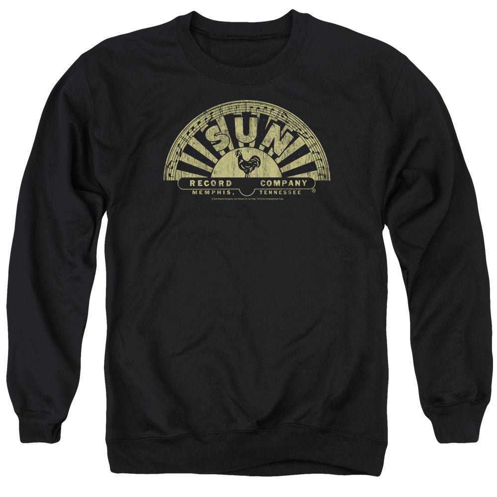 Sun - Tattered Logo - Adult Crewneck Sweatshirt - Black