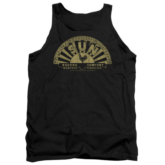Sun - Tattered Logo - Adult Tank - Black