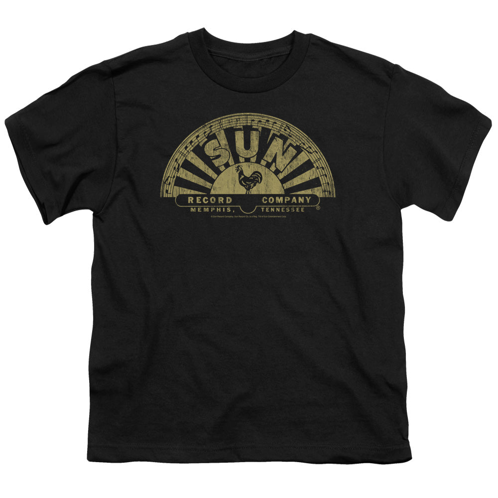Sun - Tattered Logo - Short Sleeve Youth 18/1 - Black T-shirt