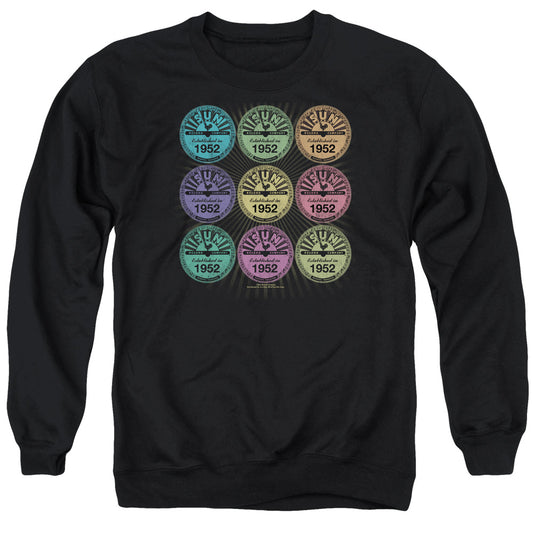 Sun - Rocking Color Block - Adult Crewneck Sweatshirt - Black