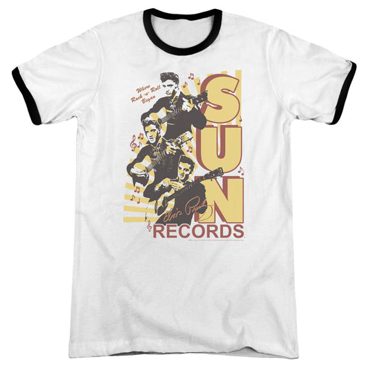 Sun Tri Elvis - Adult Ringer - White/black