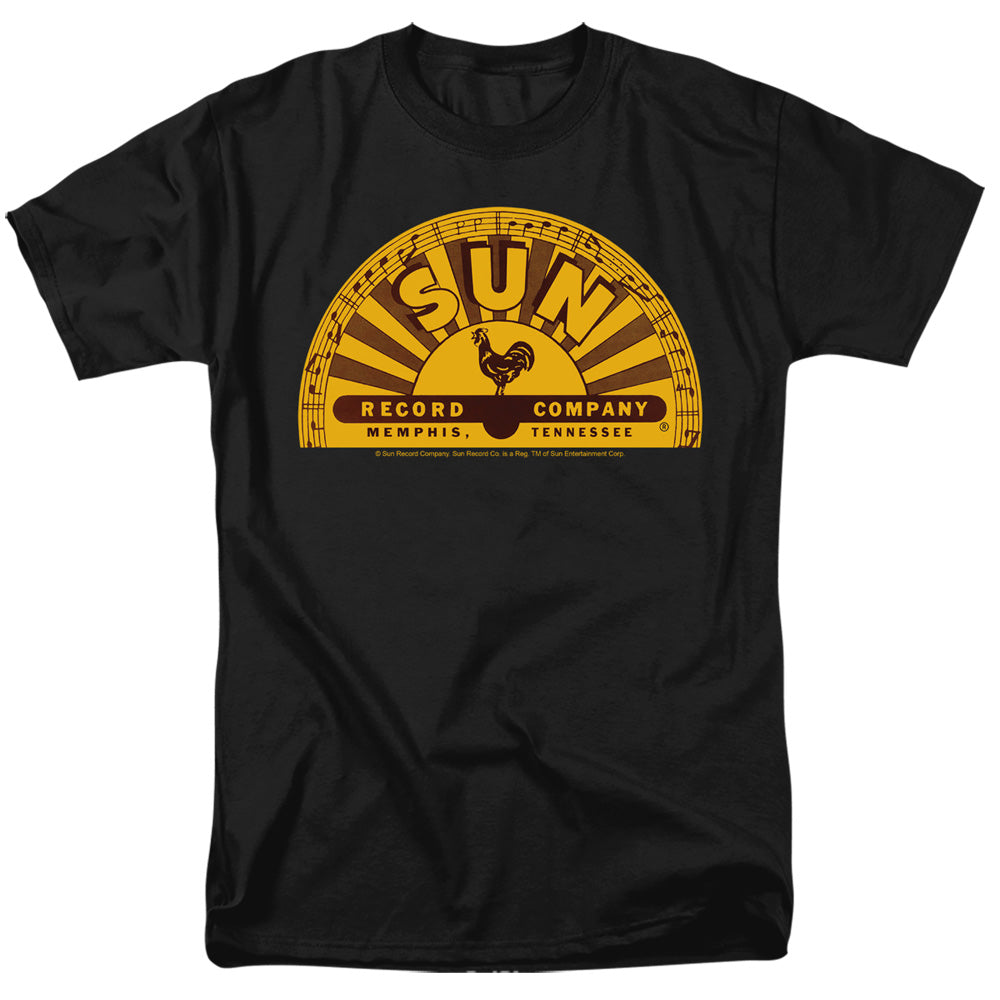 Sun - Traditional Logo - Short Sleeve Adult 18/1 - Black T-shirt
