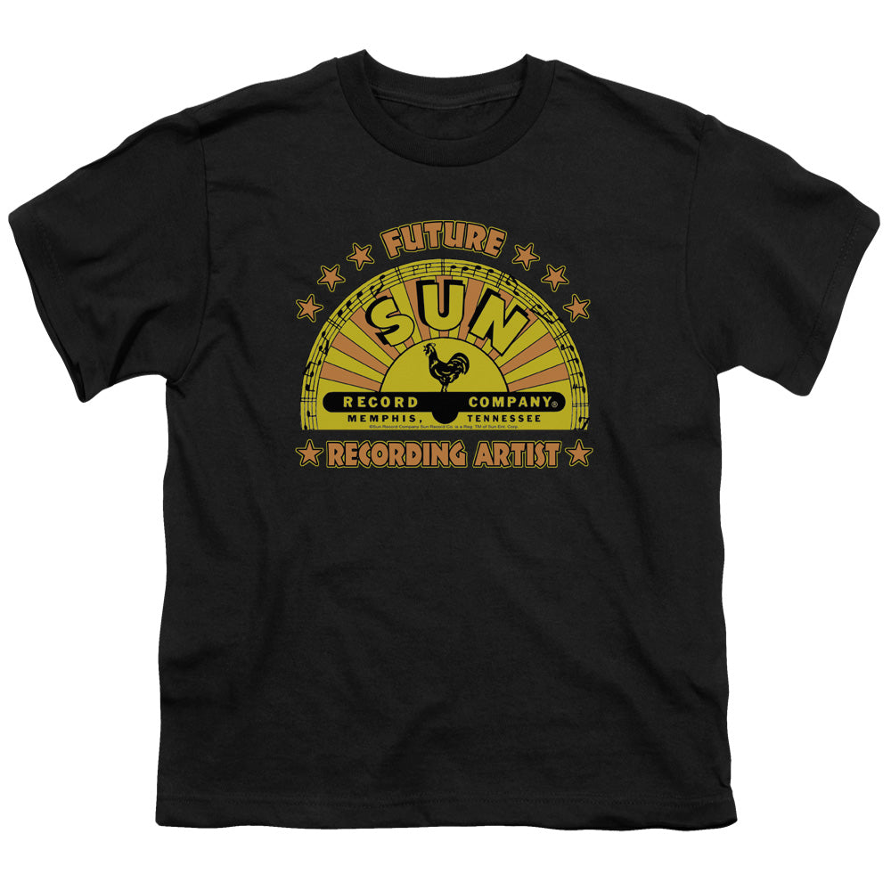 Sun - Future Recording Artist - Short Sleeve Youth 18/1 - Black T-shirt