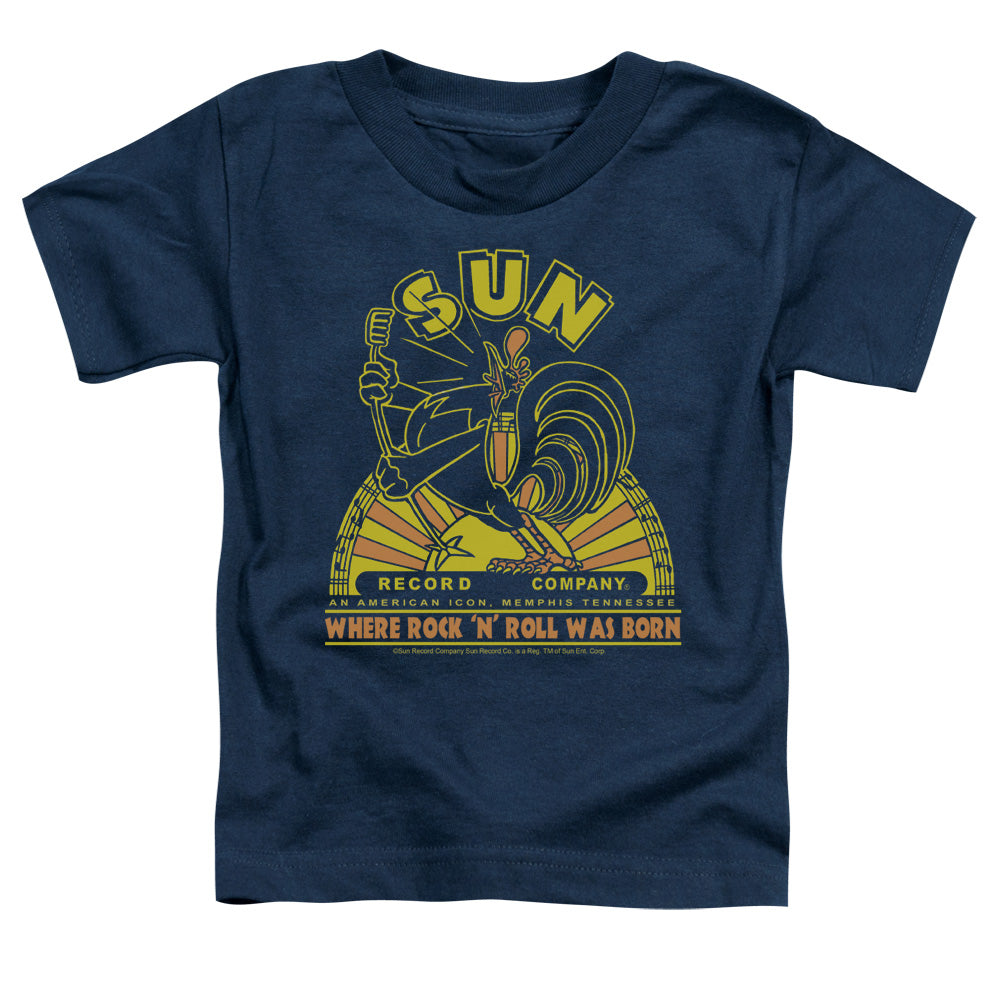 Sun - Rooster - Short Sleeve Toddler Tee - Navy T-shirt
