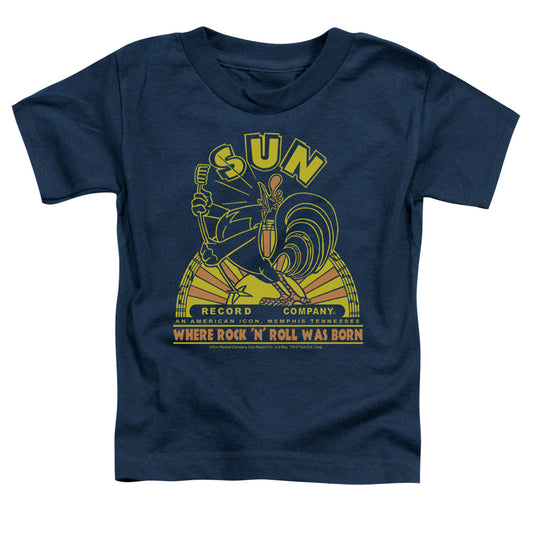 Sun - Rooster - Short Sleeve Toddler Tee - Navy T-shirt