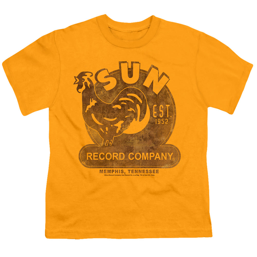 Sun - Sun Record - Short Sleeve Youth 18/1 - Gold T-shirt