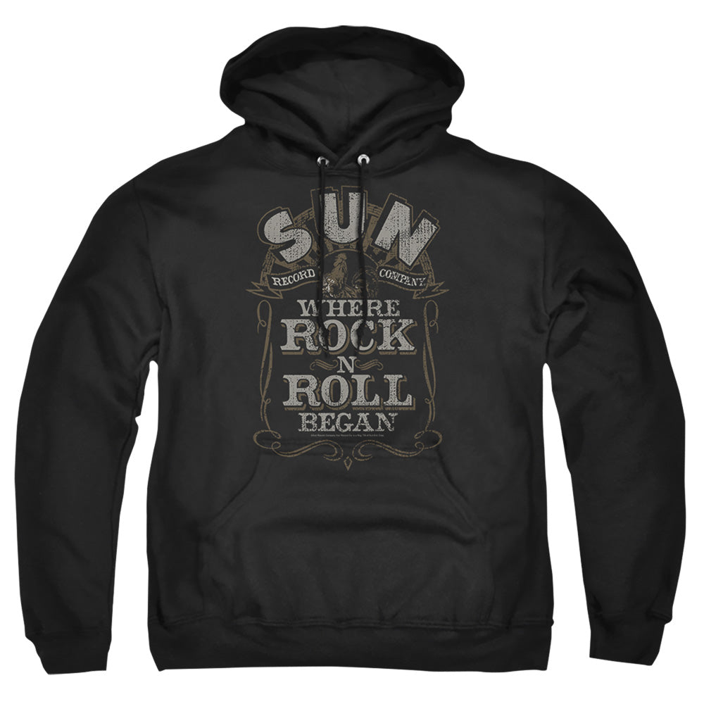 Sun - Where Rock Began - Adult Pull-over Hoodie - Black