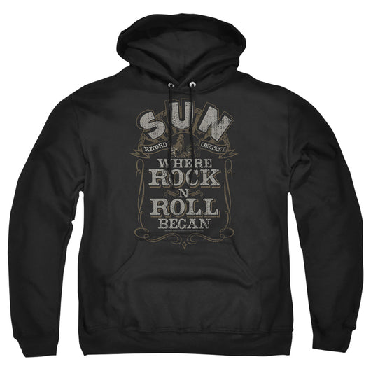 Sun - Where Rock Began - Adult Pull-over Hoodie - Black