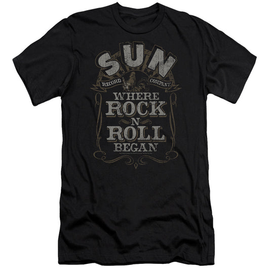 SUN WHERE ROCK BEGAN - S/S ADULT 30/1 - BLACK T-Shirt