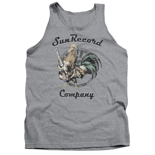 Sun - Rockin Rooster Logo - Adult Tank - Athletic Heather