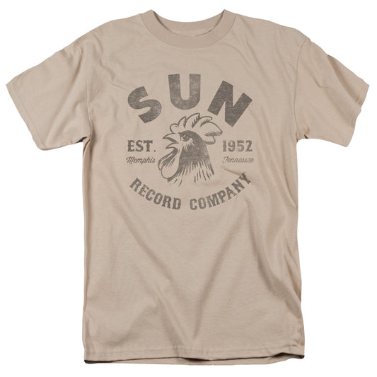 Sun - Vintage Logo - Short Sleeve Adult 18/1 - Sand T-shirt