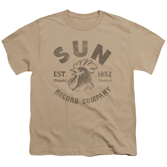 Sun - Vintage Logo - Short Sleeve Youth 18/1 - Sand T-shirt