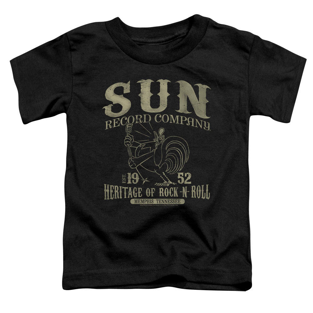 Sun Records - Rockabilly Bird - Short Sleeve Toddler Tee - Black T-shirt