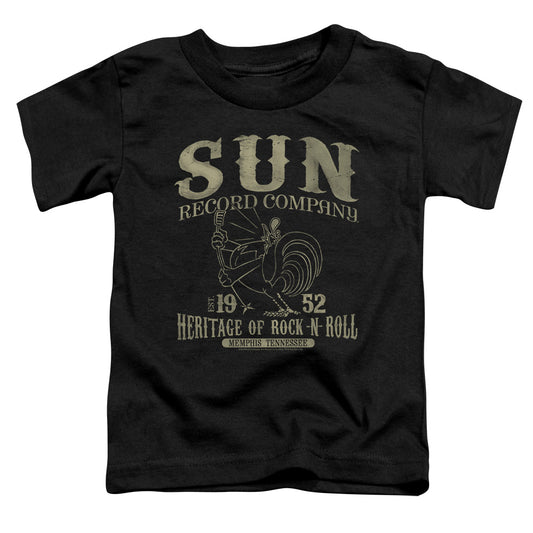 Sun Records - Rockabilly Bird - Short Sleeve Toddler Tee - Black T-shirt