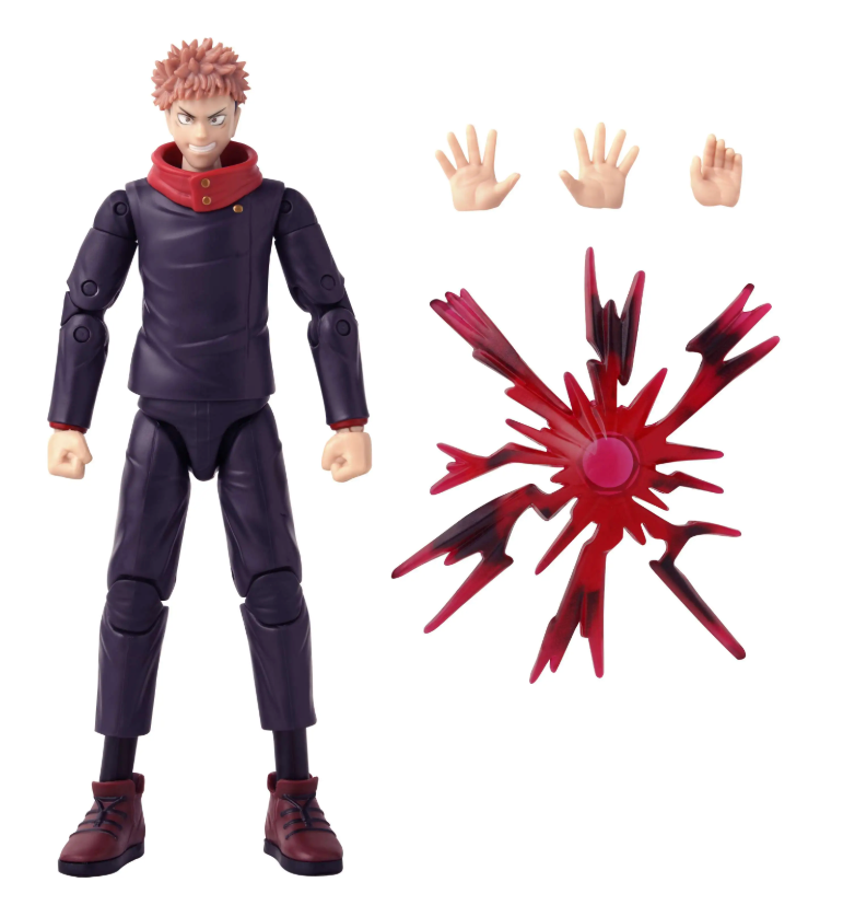 Jujutsu Kaisen Anime Heroes Yuji Itadori Action Figure [Black Flash ver.]