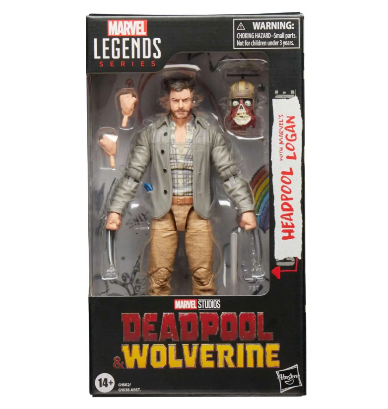 Deadpool & Wolverine Marvel Legends Headpool with Logan Action Figure