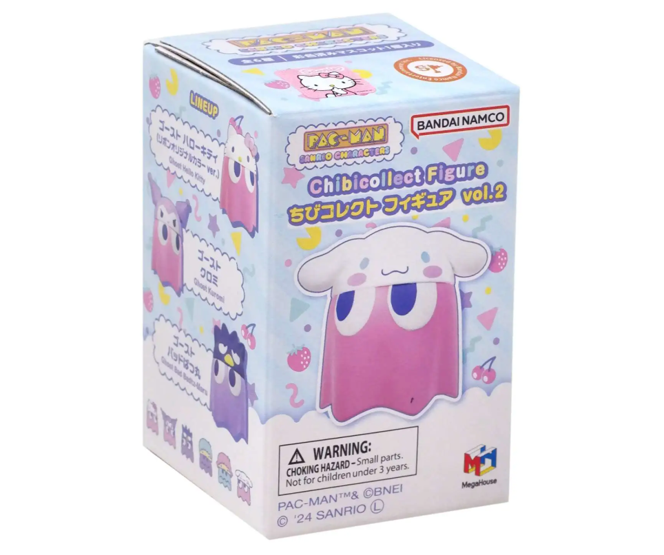 Pac-Man Sanrio Characters Chibicollect Figure Vol. 2 Mystery Pack [1 RANDOM FIGURE]