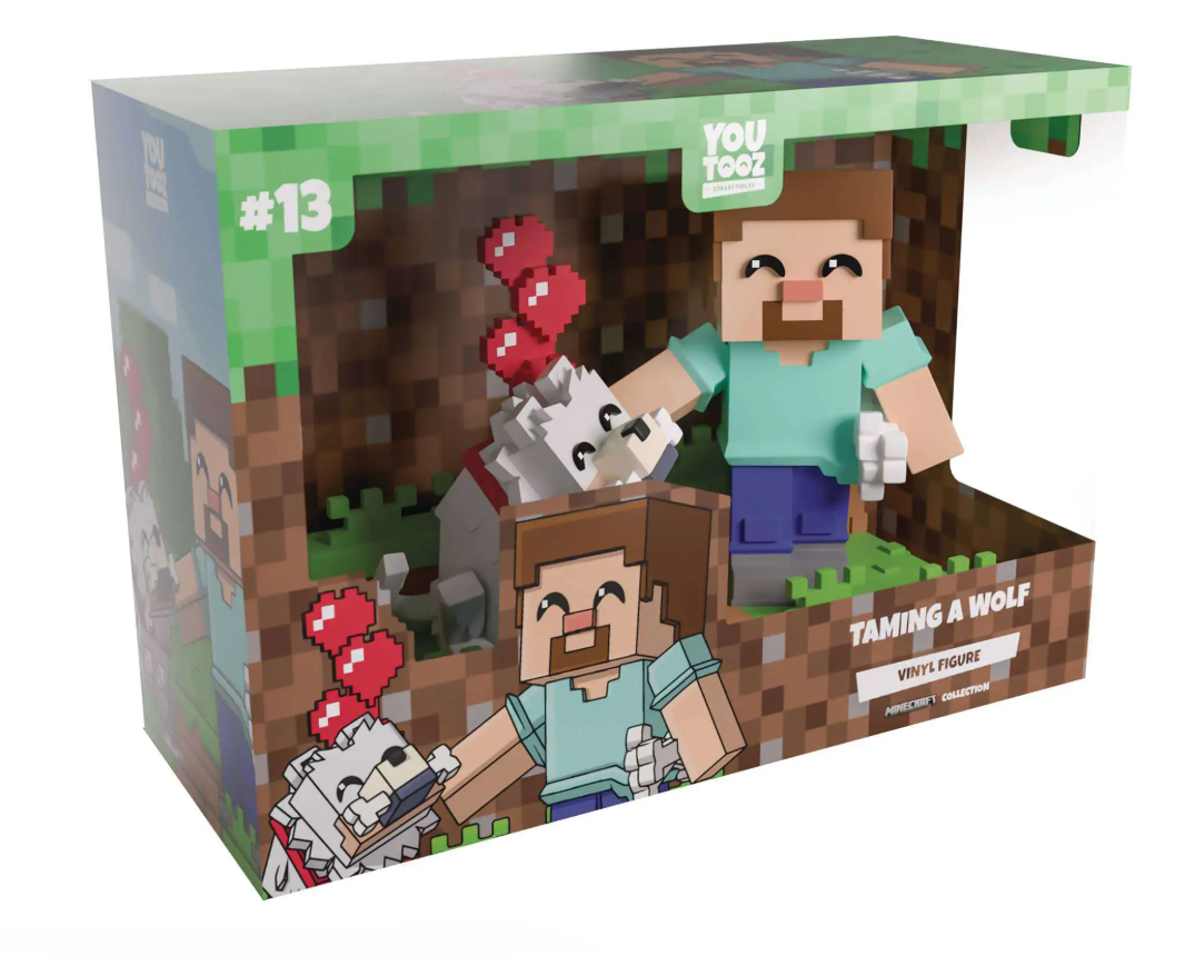Youtooz Minecraft Taming a Wolf 4.9-Inch Vinyl Figure