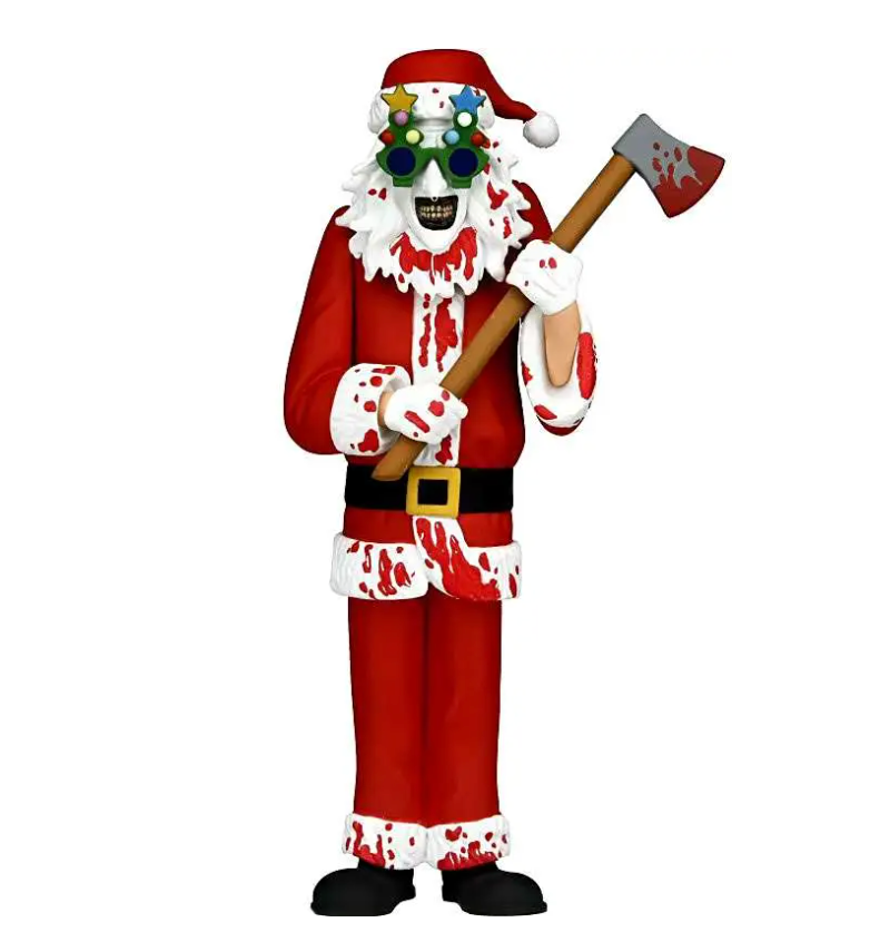 Terrifier Art The Clown Bloody Santa Suit Toony Terrors Action Figure