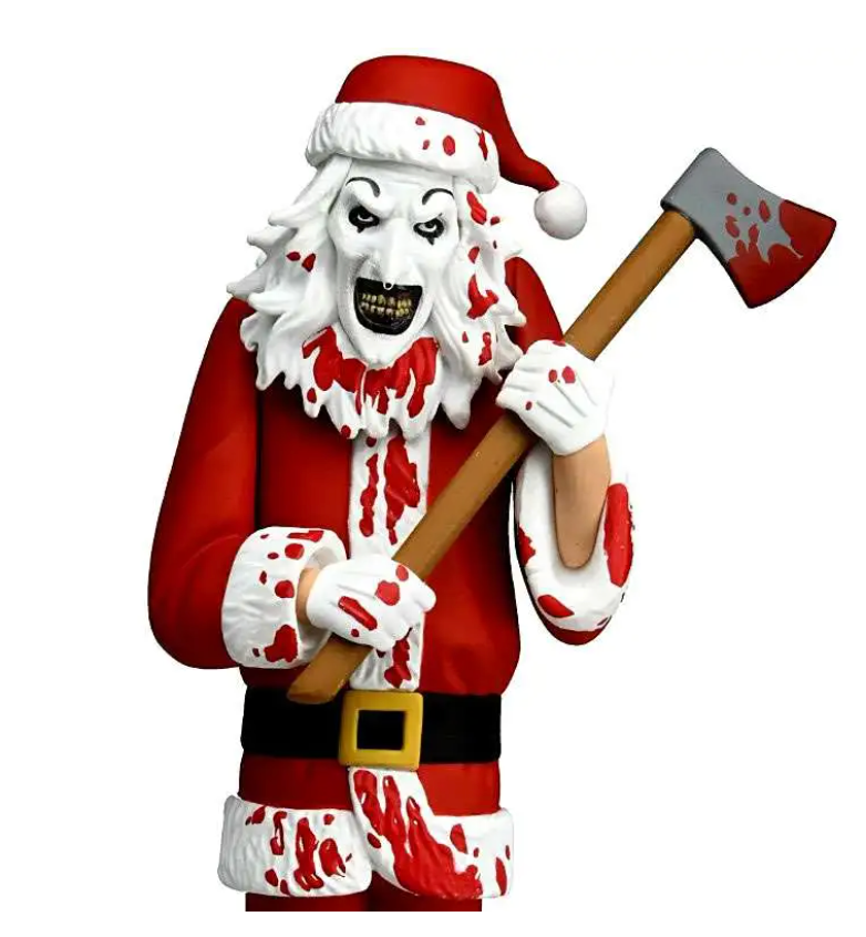 Terrifier Art The Clown Bloody Santa Suit Toony Terrors Action Figure