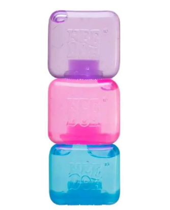 NeeDoh Nice Ice Baby 1.5-Inch Stress Ball 4-Pack [Smaller "Nice Cube"! RANDOM Colors!]