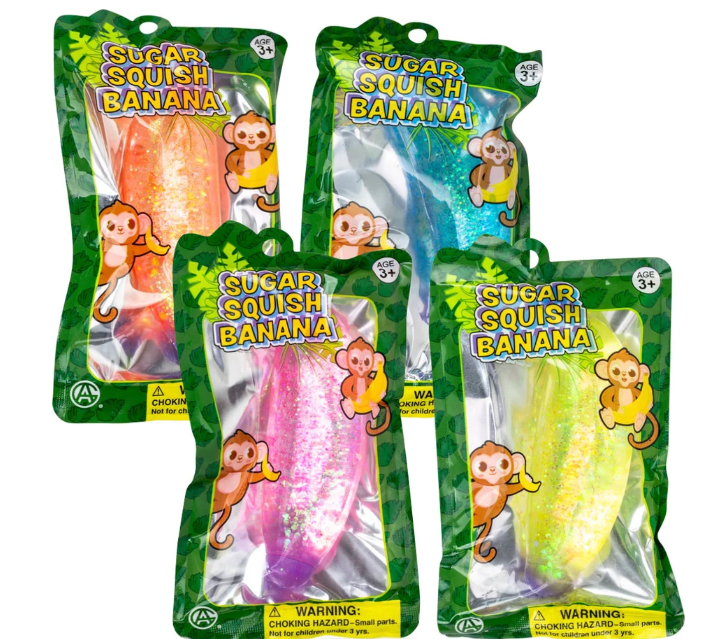 Sugar Squish Banana Fidget Toy (one random)