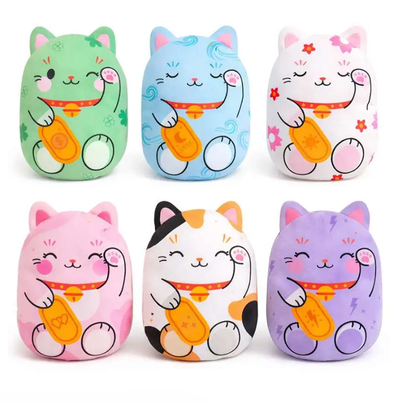 Bubble Stuffed Squishy Friends Mystery Minis Lucky Cats Mystery Pack [1 RANDOM Lucky Cat]