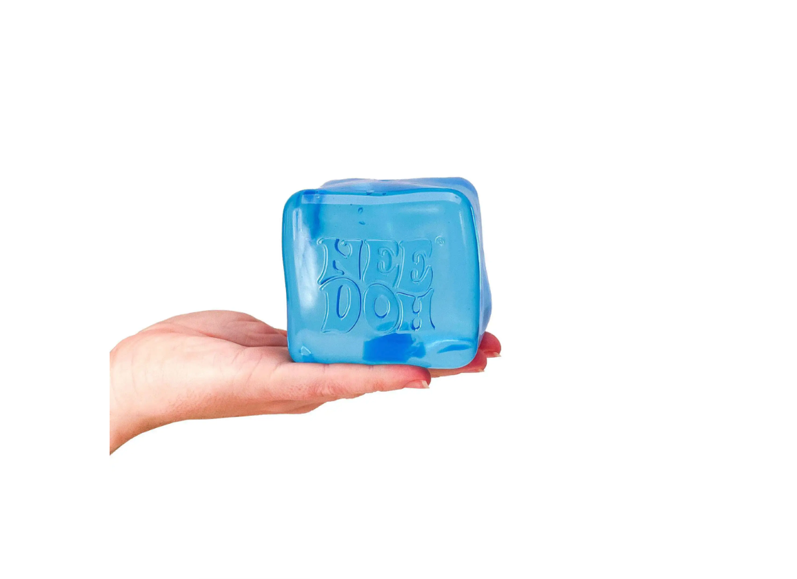 NeeDoh Nice Berg 3-Inch Stress Ball [Translucent Blue, Larger "Nice Cube"!]