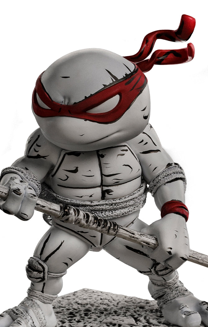 Minico Teenage Mutant Ninja Turtles Red Mask Black & White Figures 4-Pack
